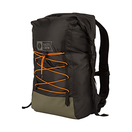 Salty Crew Thrill Seeker Roll Top Backpack - Men's Black