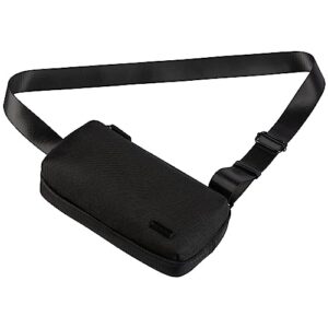 bag factor small edc minimalist crossbody sling bag for men and women – rfid phone bag wallet – chest shoulder backpack (mini, black)
