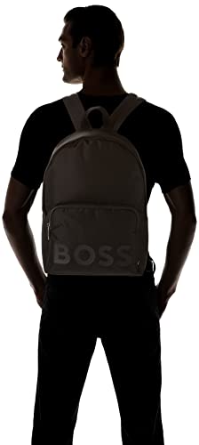 BOSS Men's Iconic Logo Nylon Backpack, Galaxy Black, One Size