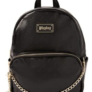 Spencer's Black Embossed Playboy Mini Backpack