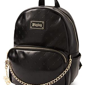 Spencer's Black Embossed Playboy Mini Backpack