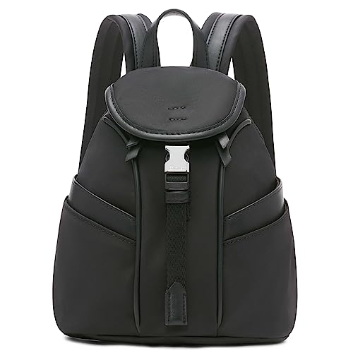 Calvin Klein Shay Organizational Mini Backpack, Black/Silver