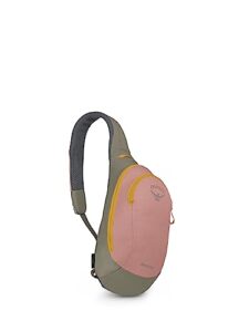 osprey daylite shoulder sling bag, ash blush pink/earl grey, one size