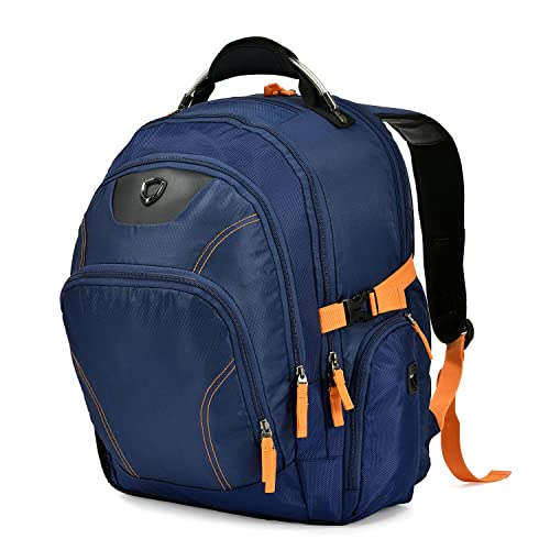 Traveler's Choice Hollin's Trek 19-inch Luggage Backpack, Navy