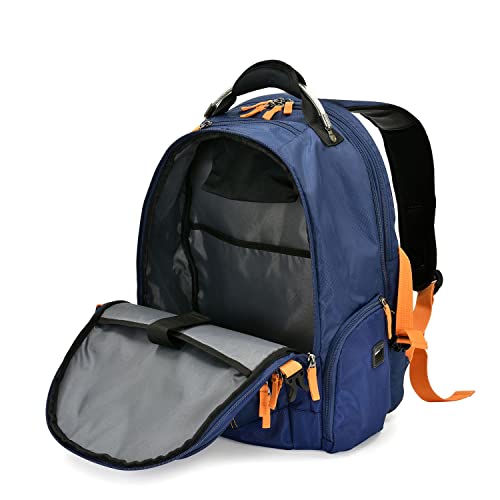 Traveler's Choice Hollin's Trek 19-inch Luggage Backpack, Navy