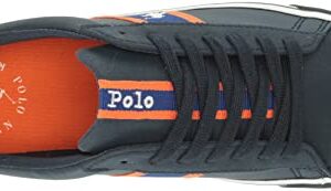 POLO RALPH LAUREN Unisex Child Westcott(Big Kid) Sneaker, Navy/RYL/Org/Ppw, 4 Big Kid US