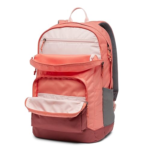 Columbia Unisex Zigzag 30L Backpack, Faded Peach/Beetroot, One Size