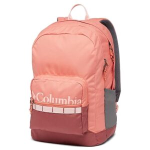 Columbia Unisex Zigzag 30L Backpack, Faded Peach/Beetroot, One Size