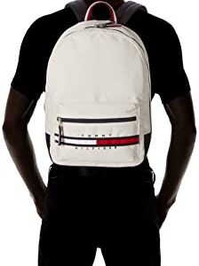 Tommy Hilfiger Men's Gino Colorblock Backpack, Ivory Petal, One Size