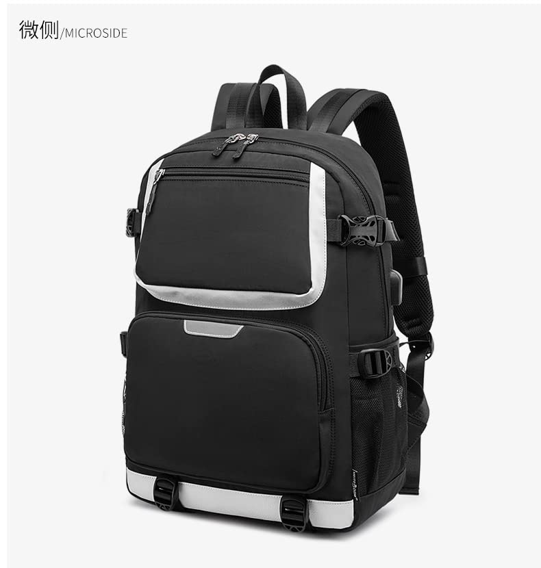 TPSTBAY Anime Casual Daypack Cartoon Travel Bookbag Oxford Laotop Backpack with USB Port Shoulder Bags For Women,Men(23)