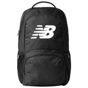 concept one new balance laptop backpack, team travel sports gym bag for men and women, black, 18 inch