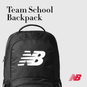 Concept One New Balance Laptop Backpack, Team Travel Sports Gym Bag for Men and Women, Black, 18 Inch