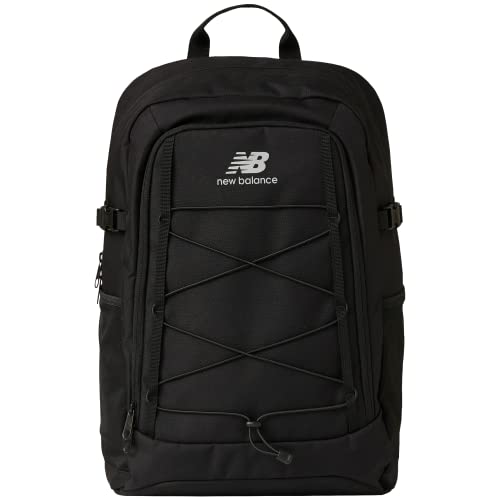 Concept One New Balance Hiking Backpack, Bungee Travel Bag for Men and Women, Black, 18 Inch