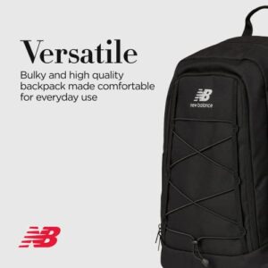 Concept One New Balance Hiking Backpack, Bungee Travel Bag for Men and Women, Black, 18 Inch