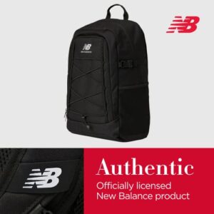 Concept One New Balance Hiking Backpack, Bungee Travel Bag for Men and Women, Black, 18 Inch