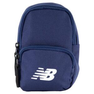 concept one new balance mini backpack, micro travel shoulder bag with adjustable straps for men and women, blue, 7 inch