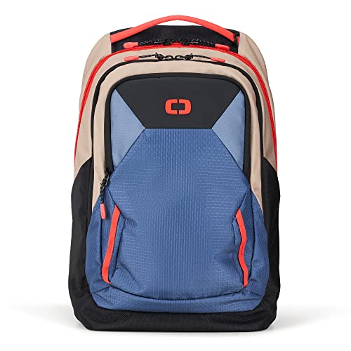 OGIO Axle Pro Backpack, Tan/Blue/Red, 22 Liter