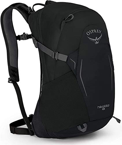 Osprey Hikelite 18 Hiking Backpack, Black & Hydraulics Backpack Water Reservoir