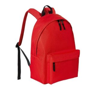 kdwave classic backpack for women men lightweight laptop backpack daypack travel bag with adjustable padded shoulder straps bright red