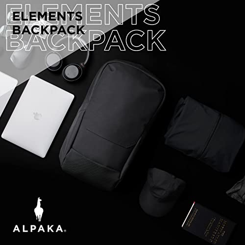 ALPAKA Elements Backpack Slim Laptop Backpack | Water Resistant, Anti-Theft, Lightweight Travel Computer Bag | 24L Backpacks for Men