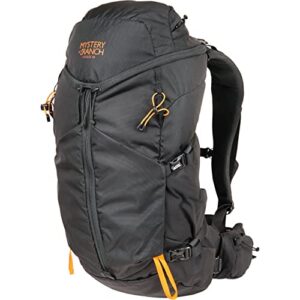 mystery ranch coulee 30 backpack - lightweight hiking daypack, 30l, l/xl, black