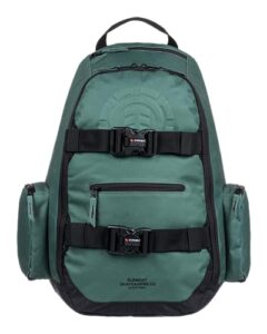 element men's mohave backpack – lightweight bookbag – with skate straps, dark green 2.0, one size