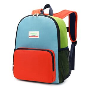 willikiva waterproof backpack for school kids backpack bookbag girls boys lightweight travel bag (turquoise)