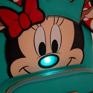 Loungefly Disney Light Up Minnie Mouse Reindeer Cosplay Backpack