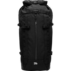 db journey the snowcountry backpack | black out | 34l | for both skis & snowboards, avalanche compartment, ice axe carry, detachable goggle pouch