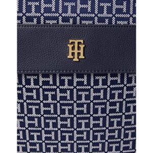 Tommy Hilfiger Camilla II Flap Backpack-Square Monogram Jacquard Navy/White One Size