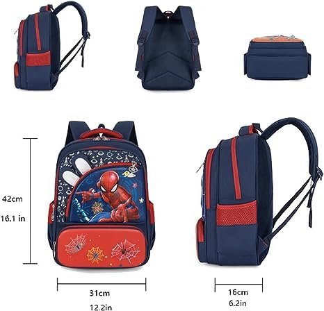 FENGJINRUHUA Cool 3D Hard Case Spider Children Travel School Bag Boys Girls Waterproof Lightweight Backpack