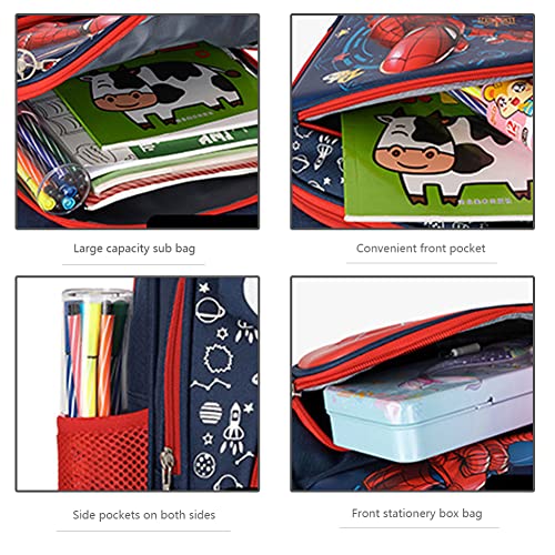 FENGJINRUHUA Cool 3D Hard Case Spider Children Travel School Bag Boys Girls Waterproof Lightweight Backpack