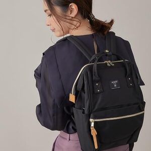 anello(アネロ) Anero ATB0197Z Backpack with Clasp, S, A4 Base, Water Repellent, Multiple Storage, PC Storage, Black