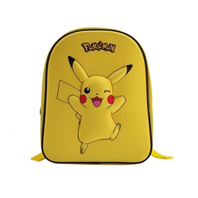 Pokemon 3D Backpack, Rucksack, Backpack, Backpack, 12.6 x 9.8 x 4.3 inches (32 x 25 x 11 cm) 2353 [Parallel Import], Red, Yellow, Black, Blue