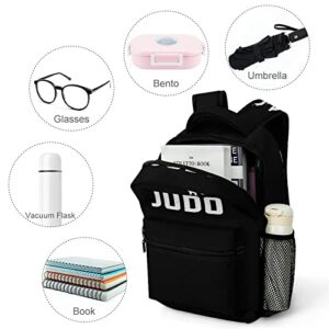 Judo Design Laptop Backpack Fashion Shoulder Bag Travel Daypack Bookbags for Men Women