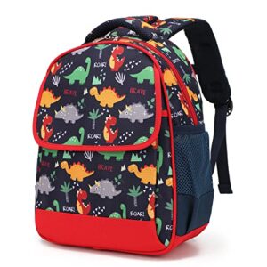 willikiva car kids toddler backpack for boys girls waterproof children school bag(dinosaur)