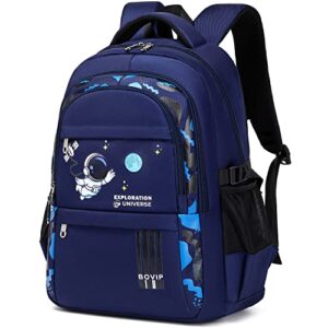 bovip kids backpack astronaut lightweight preschool kindergarten backpack bookbag for toddlers boys girls blue
