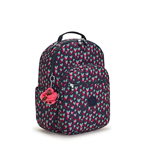 Kipling Seoul Large Printed 15" Laptop Backpack Tender Hearts