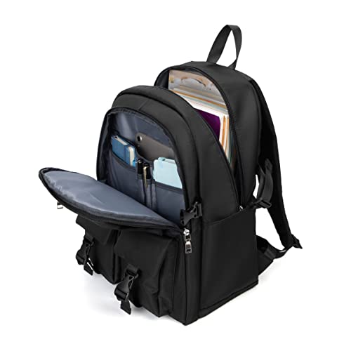 Allviper Fashion School Schoolbag Roomy Laptop Backpack for Girl and Boy Travel Daypack Black