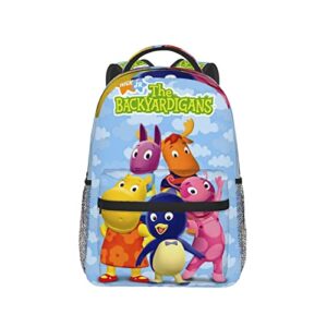 Pobecan The Anime Backyardigans Backpack Funny Laptop Back Pack Book Bag Hiking Outgoing Daypack For Women Mens