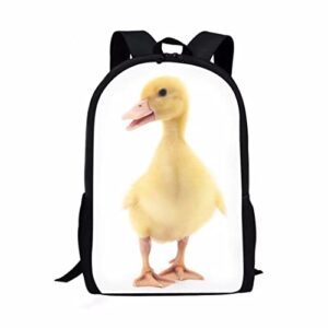 sytrade yellow duck backpacks for school kids book bag cute