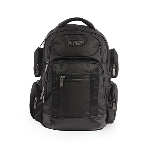 ORIGINAL PENGUIN Backpack, Black, 19"