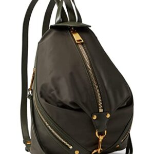 Rebecca Minkoff Nylon Medium Zipped Julian Backpack Olive/Olive One Size