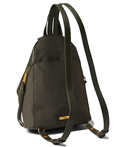 Rebecca Minkoff Nylon Medium Zipped Julian Backpack Olive/Olive One Size