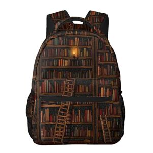 ASYG Books Backpack Library Backpack Cute Tablet Travel Picnic Bag Funny Bag Laptop Backpack Cute Backpack Bag