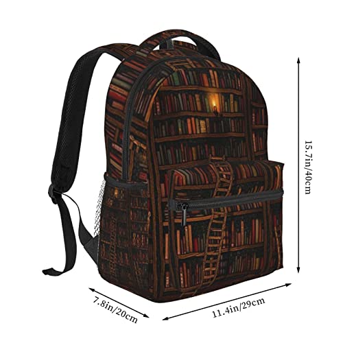 ASYG Books Backpack Library Backpack Cute Tablet Travel Picnic Bag Funny Bag Laptop Backpack Cute Backpack Bag