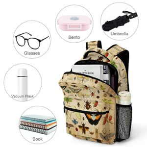 Xvx-Boom Vintage Bugs Backpack Fashion Print Work Travel Schoolbag Practical Gift Adjustable Laptop Backpack Unisex