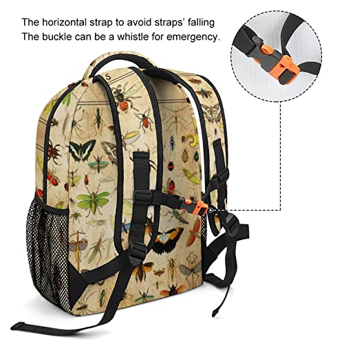 Xvx-Boom Vintage Bugs Backpack Fashion Print Work Travel Schoolbag Practical Gift Adjustable Laptop Backpack Unisex