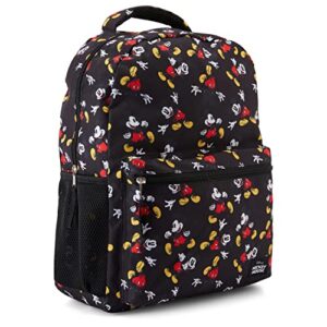 mickey mouse allover bookbag backpack - mickey mouse allover school bag - backpack for boys, girls, kids, adults (black)