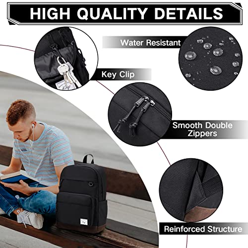 Kasqo Water Resistant Lightweight Backpack for Men Women Casual College Travel Bag for Teen